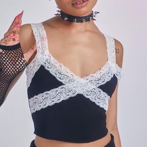 Dolls Kill lace cami tank